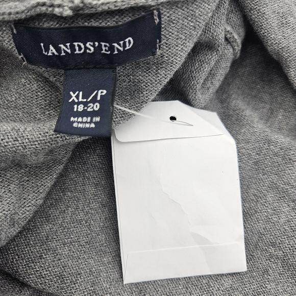 Lands' End Cotton Cashmere Petite Shawl Collar Cardigan Size XL NEW - Picture 3 of 6